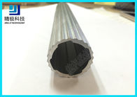 Scroll Bars Aluminium Alloy Pipe Seamless Silvery Laciness Tubing OD 29mm AL-R