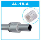 एंडोइक ऑक्सीडेशन सरफेस एल्युमीनियम टयूबिंग ज्वाइन AL-18-A आउटर कनेक्टर्स सिल्वर को एनोडाइजिंग करता है